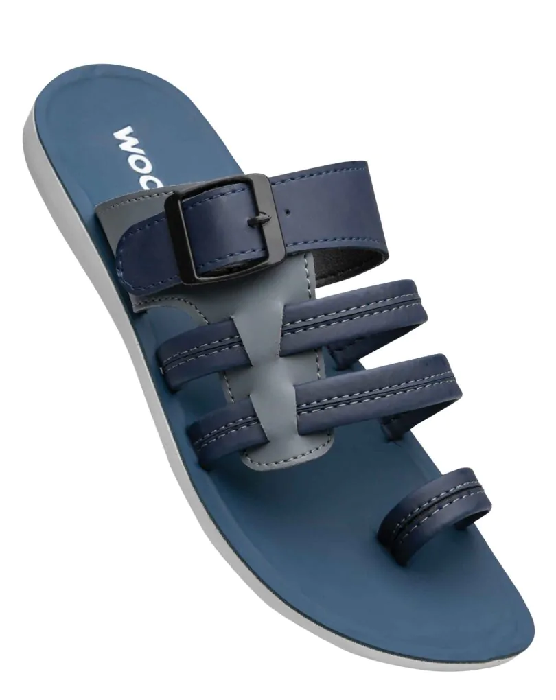 Woccy 1229 blue Chappals for Men