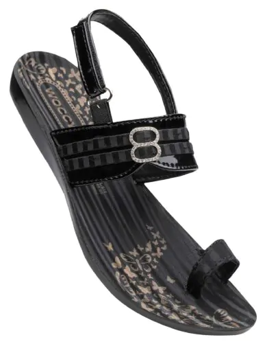 Woccy 916-black Casual Sandals for Women